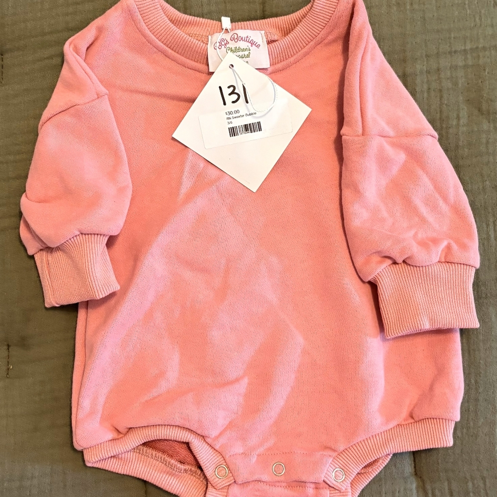 Pink Kids One Piece Sweater